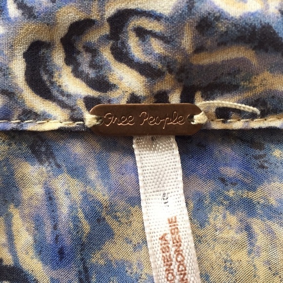 Free People chiffon button down shirt - Picture 6 of 6